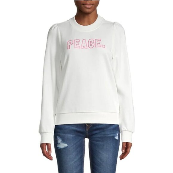 NWT 525 America   Peace   long sleeve sweatshirt L - Picture 1 of 4